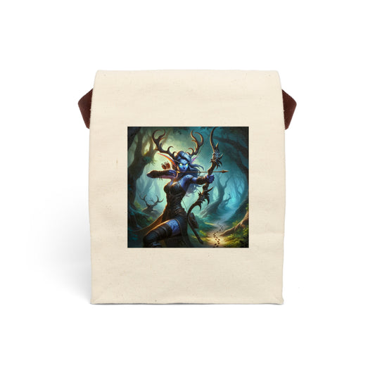 لنچ بیگ | کینوس | پٹے کے ساتھ | جنگلی فینٹسی | روحانی شکاری