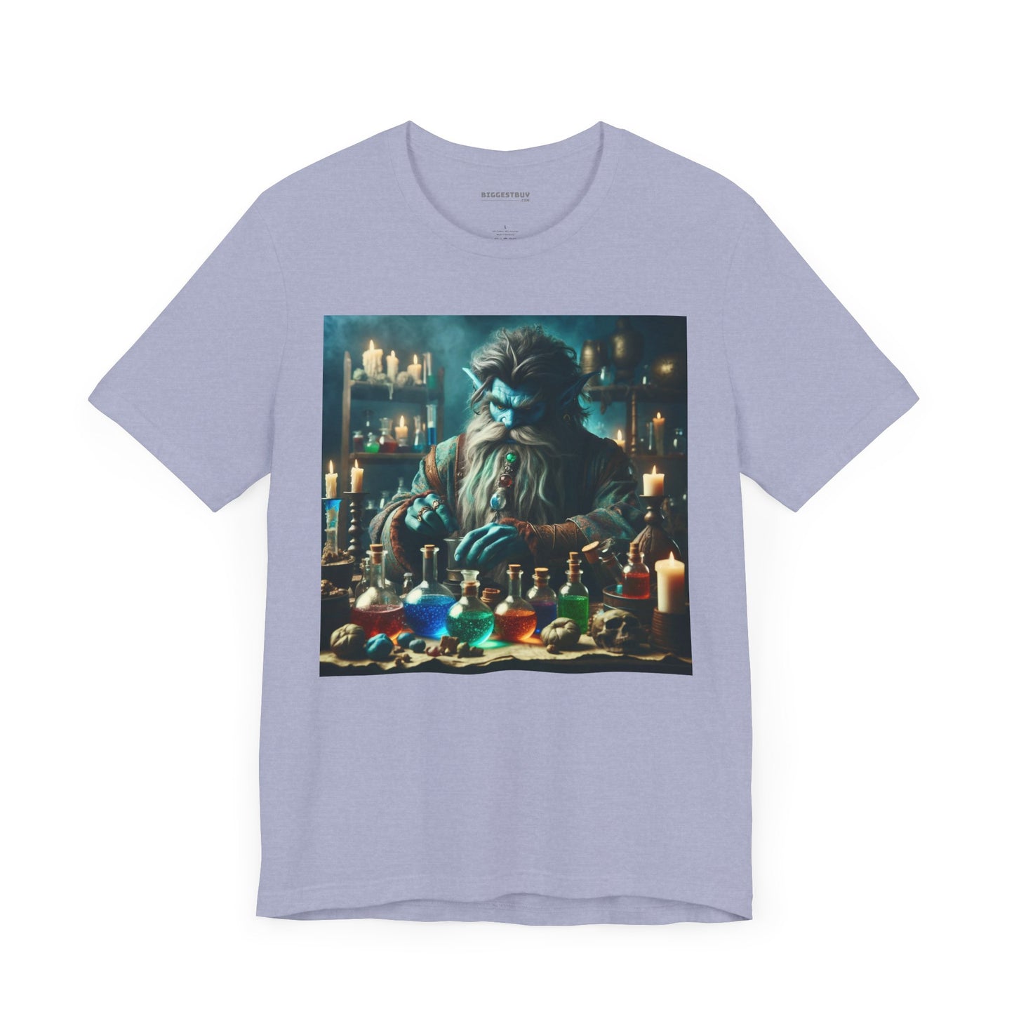 T-shirt | Unisex | Maglietta in jersey | Manica corta | Alchimia Mistica | Djinn Blu