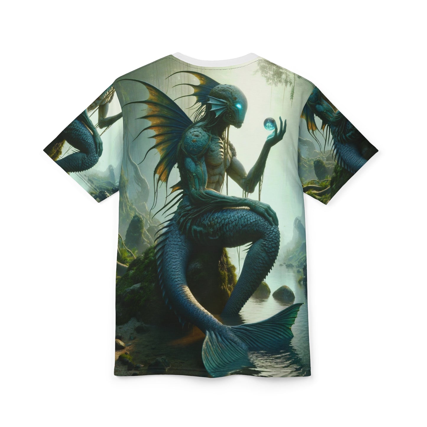 T-shirt | Impression intégrale | T-shirt unisexe | Créature Aquatique | Mythologie Slave | Vodyanoy