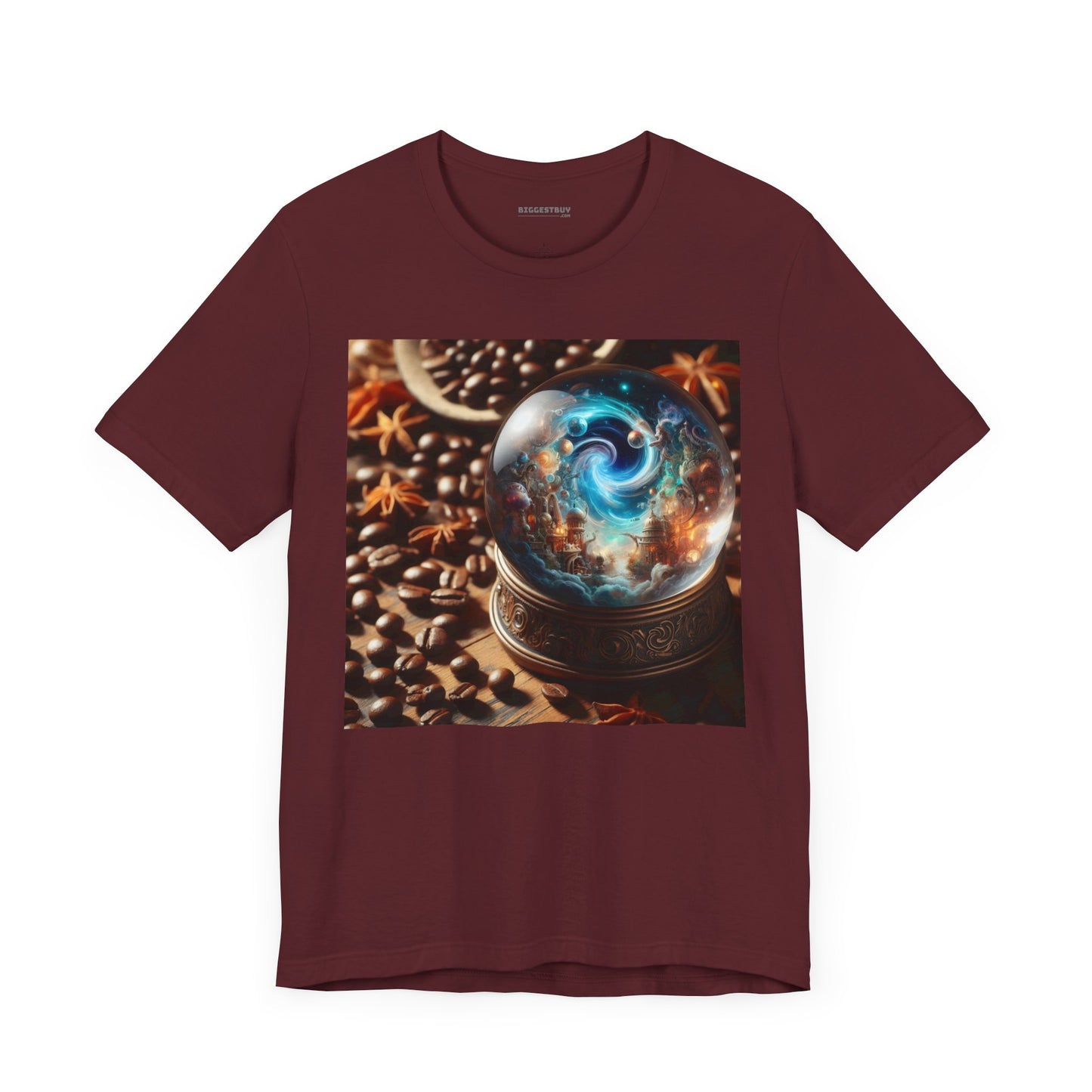 T-shirt | Unisex | Maglietta in jersey | Manica corta | Cosmologia Nordica | Globo Magico