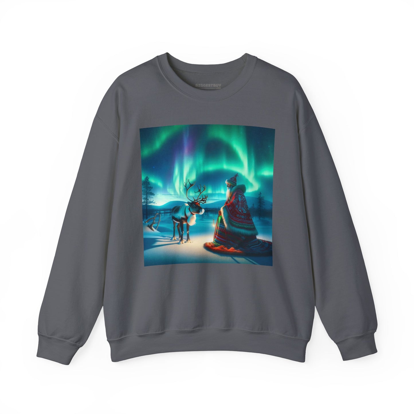 Bluza dresowa | Unisex | Okrągły dekolt | Gruba mieszanka | Szamanizm Polarny | Wizja Saamów
