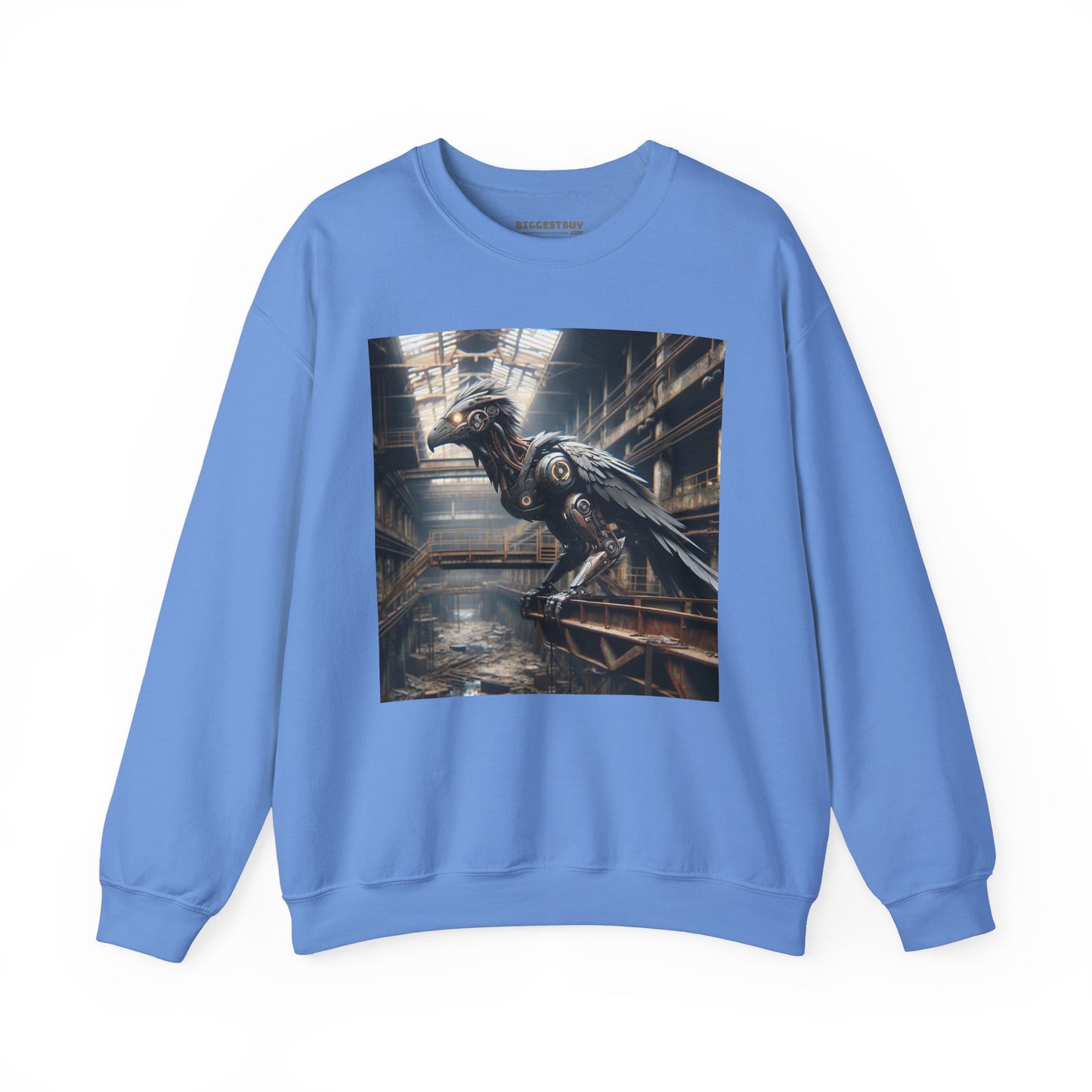 Felpa | Unisex | Girocollo | Misto pesante | Steampunk Post-Apocalittico | Corvo Meccanico