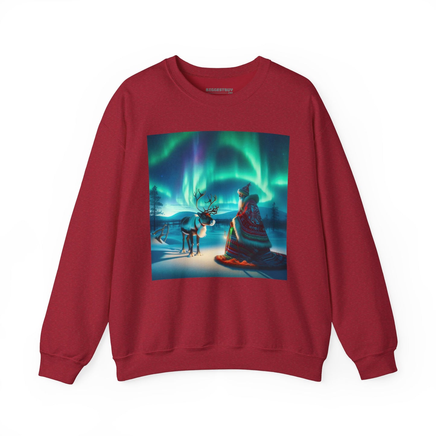Bluza dresowa | Unisex | Okrągły dekolt | Gruba mieszanka | Szamanizm Polarny | Wizja Saamów