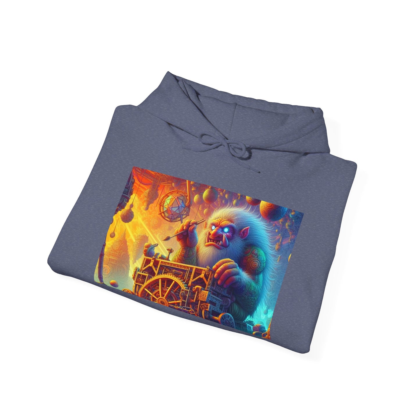 Bluza z kapturem | Unisex | Bluza dresowa z kapturem | Gruba mieszanka | Mitologia Arktyczna | Mechanik Lodu