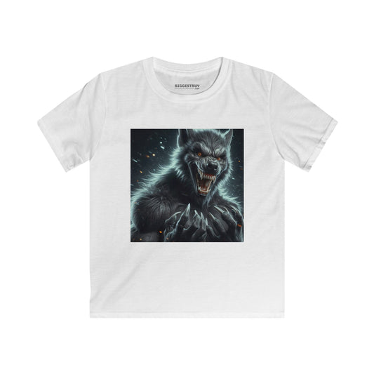 T-Shirt | Kinder-T-Shirt | Softstyle | Werwolf-Fantasie | Dunkle Bestie
