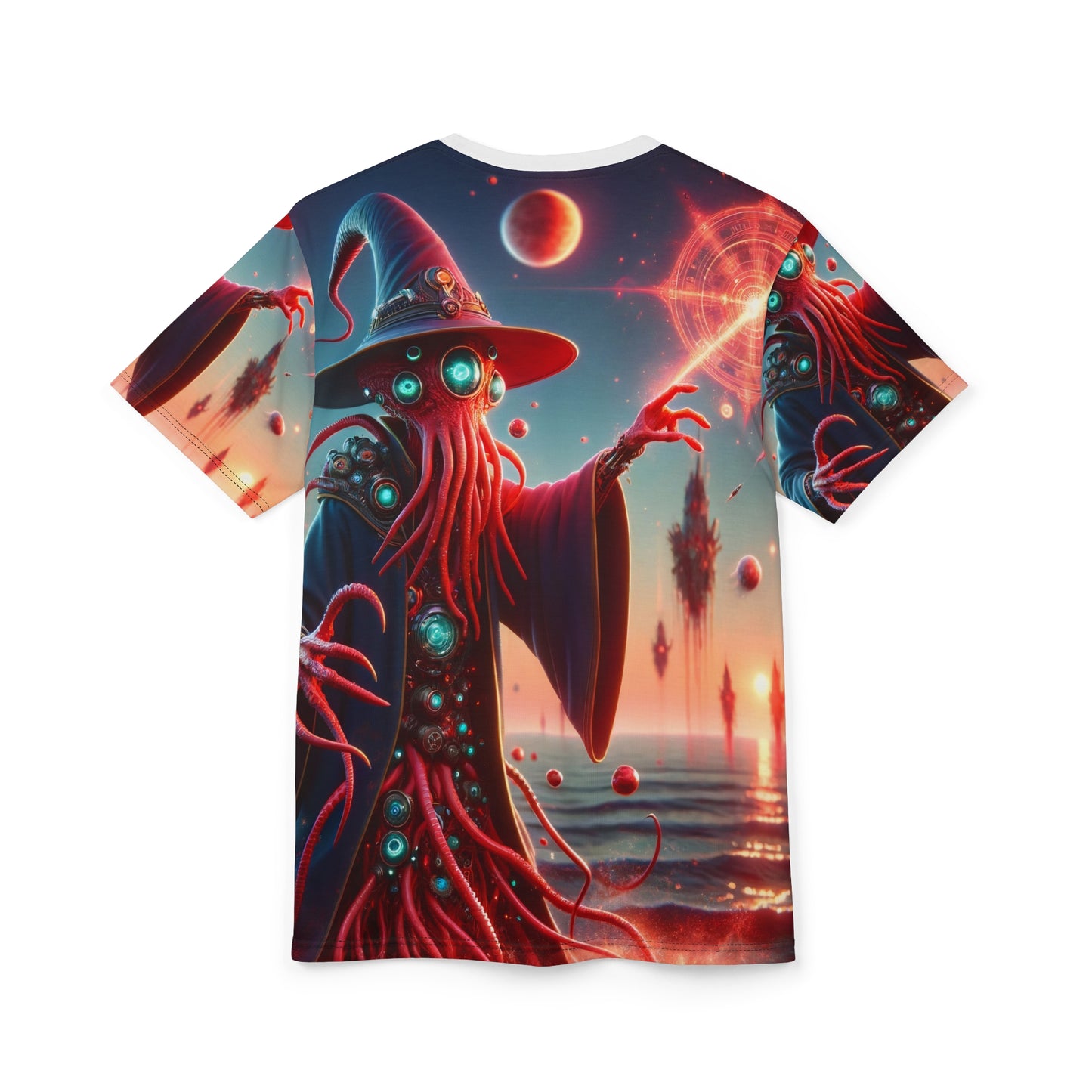 T-paita | Kokopainatus | Unisex-T-paita | Lovecraftilainen kauhu | Illithidi