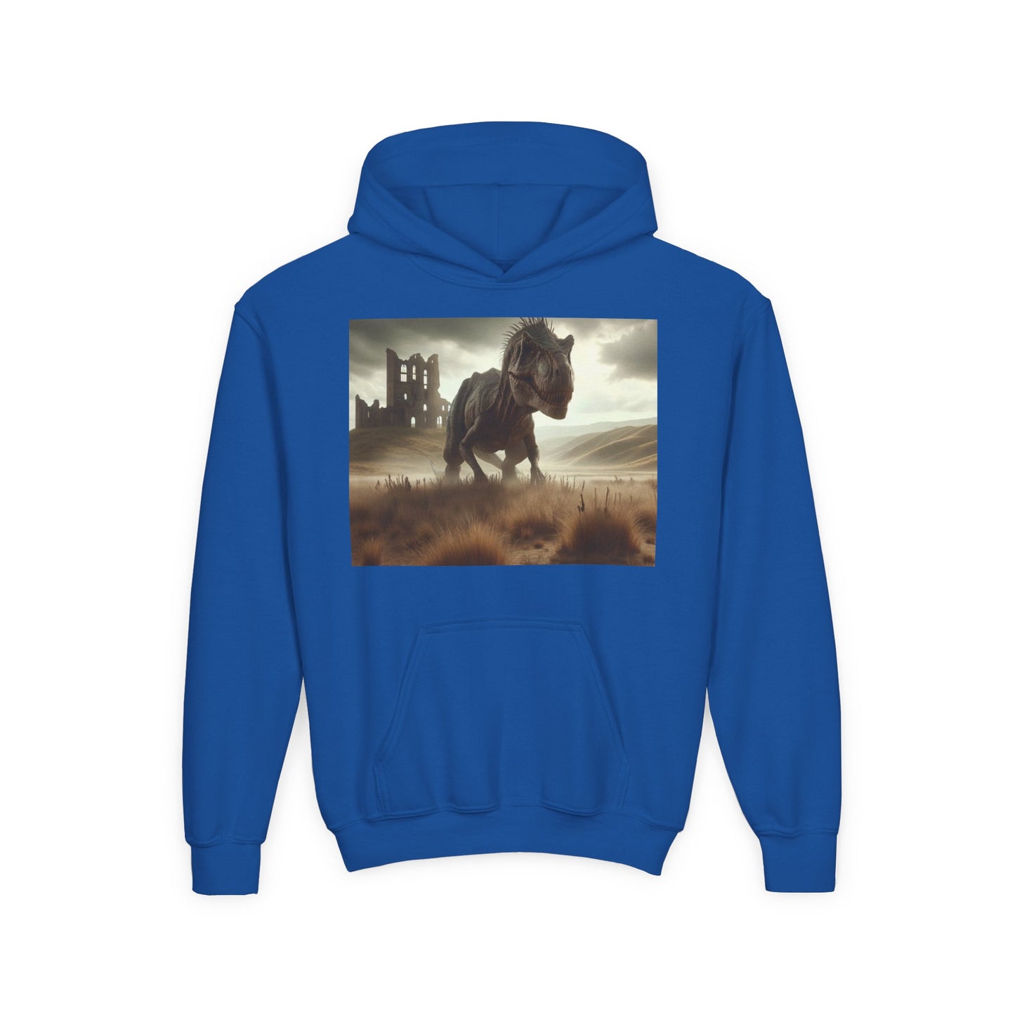 Felpa | Ragazzi | Con cappuccio | Misto pesante | Paleofinzione | Dinosauri Preistorici | T-Rex
