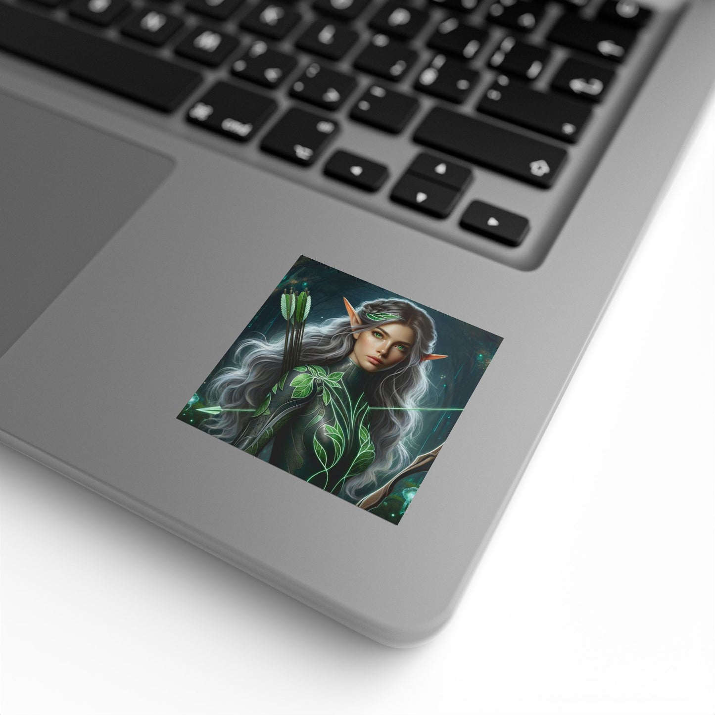 स्टिकर लेबल रोल | चौकोर | वन एल्फ़ योद्धा | पत्ता संरक्षक