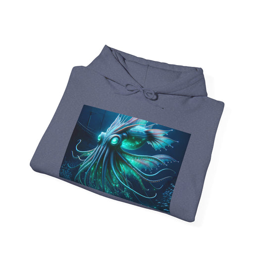 Hoodie | Unisex | Kaus Bertudung | Campuran Tebal | Horror Kosmik | Leviathan Laut Dalam