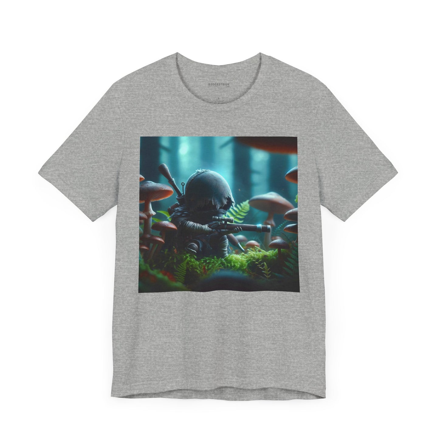 Tシャツ | ユニセックス | ジャージーTシャツ | 半袖 | バイオパンク | ミニチュア戦士 | 幻想的森