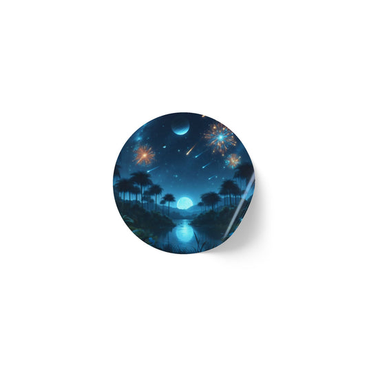 Stickerlabelrol | Rond | Kosmische Fantasie | Astralagos