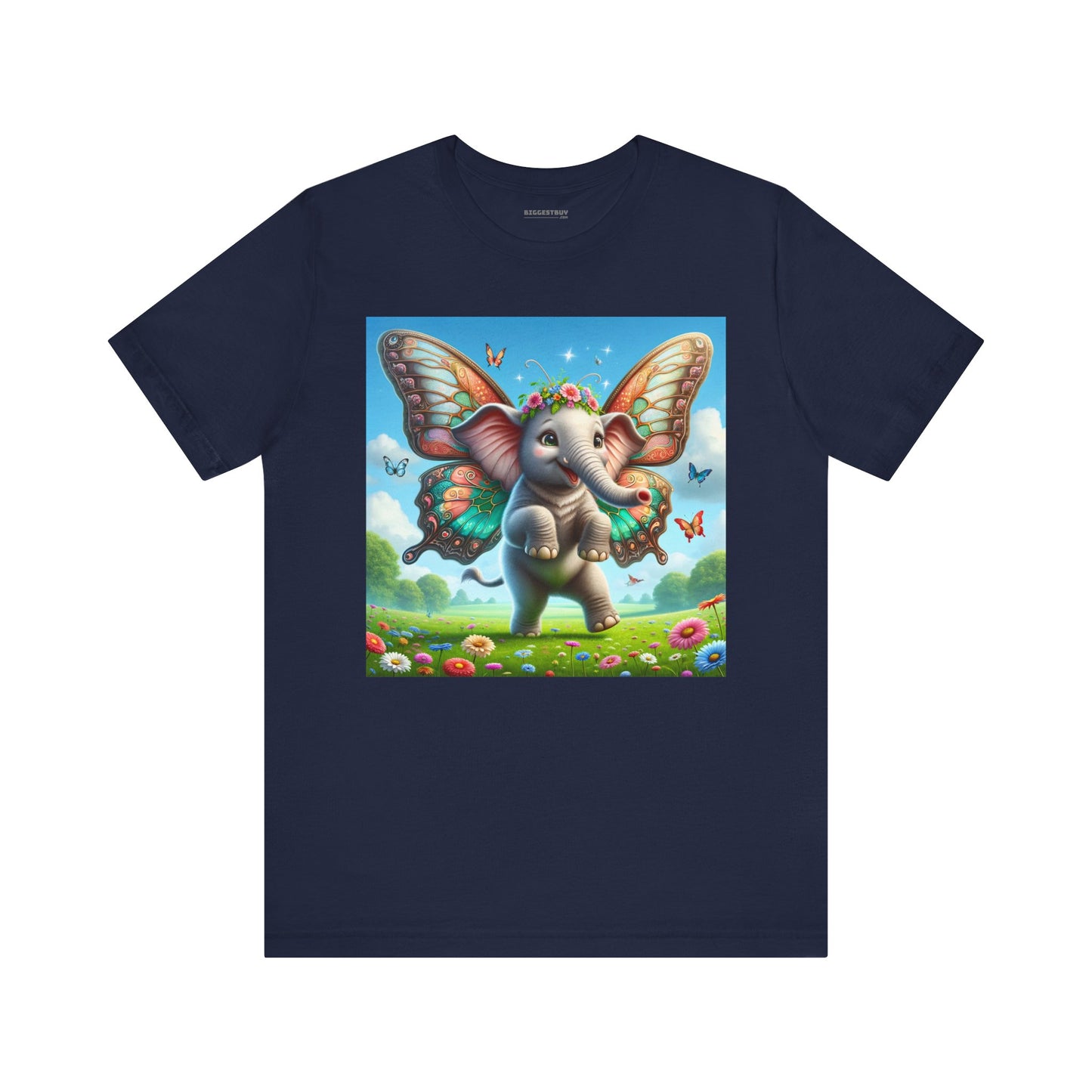 T-shirt | Unisex | Maglietta in jersey | Manica corta | Mitologia Fantastica | Airavata | Elefantino