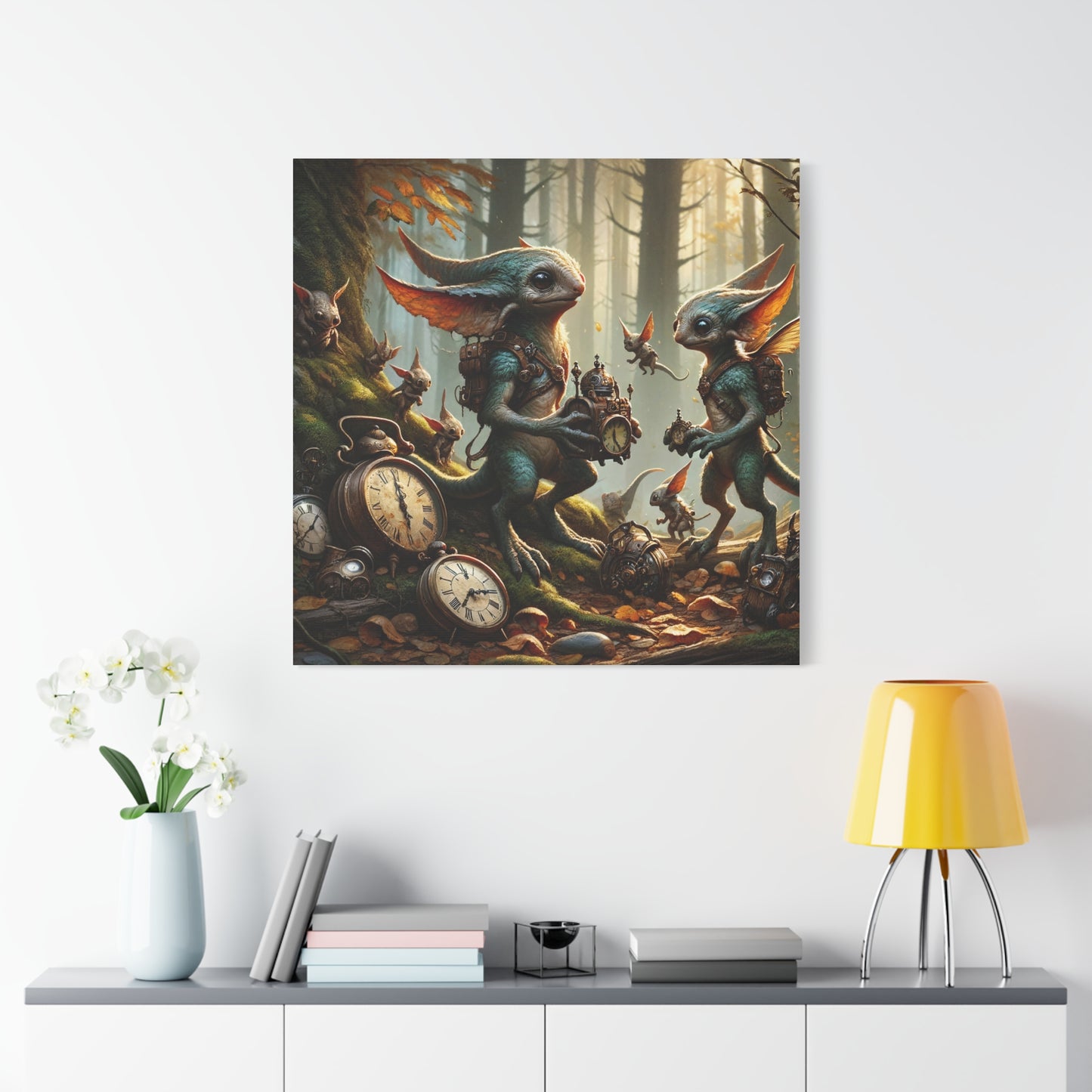 Canvas | Mat | Steampunk Feeën | Boswachters