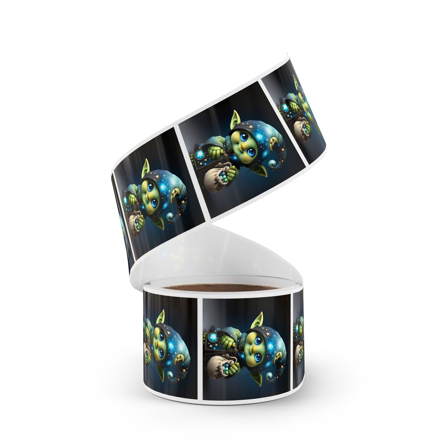 Klisteretikettrulle | Fyrkantig | Fantasy | Celestial Magi | Brownie