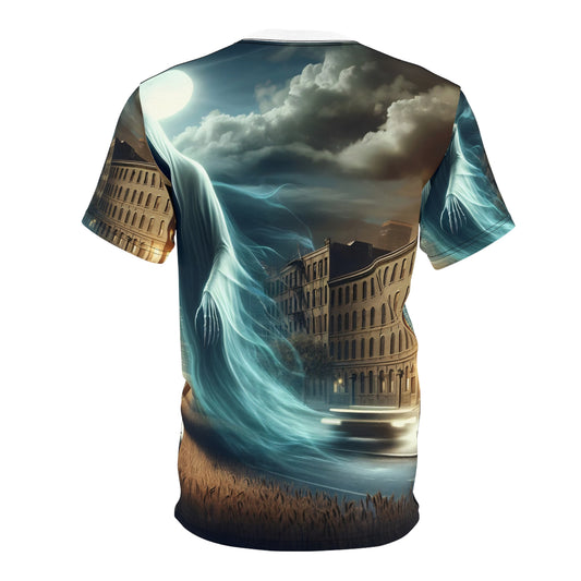 T-Shirt | Cetak Seluruhnya | Kaos Unisex | Hantu Urban | Penampakan | Spektral