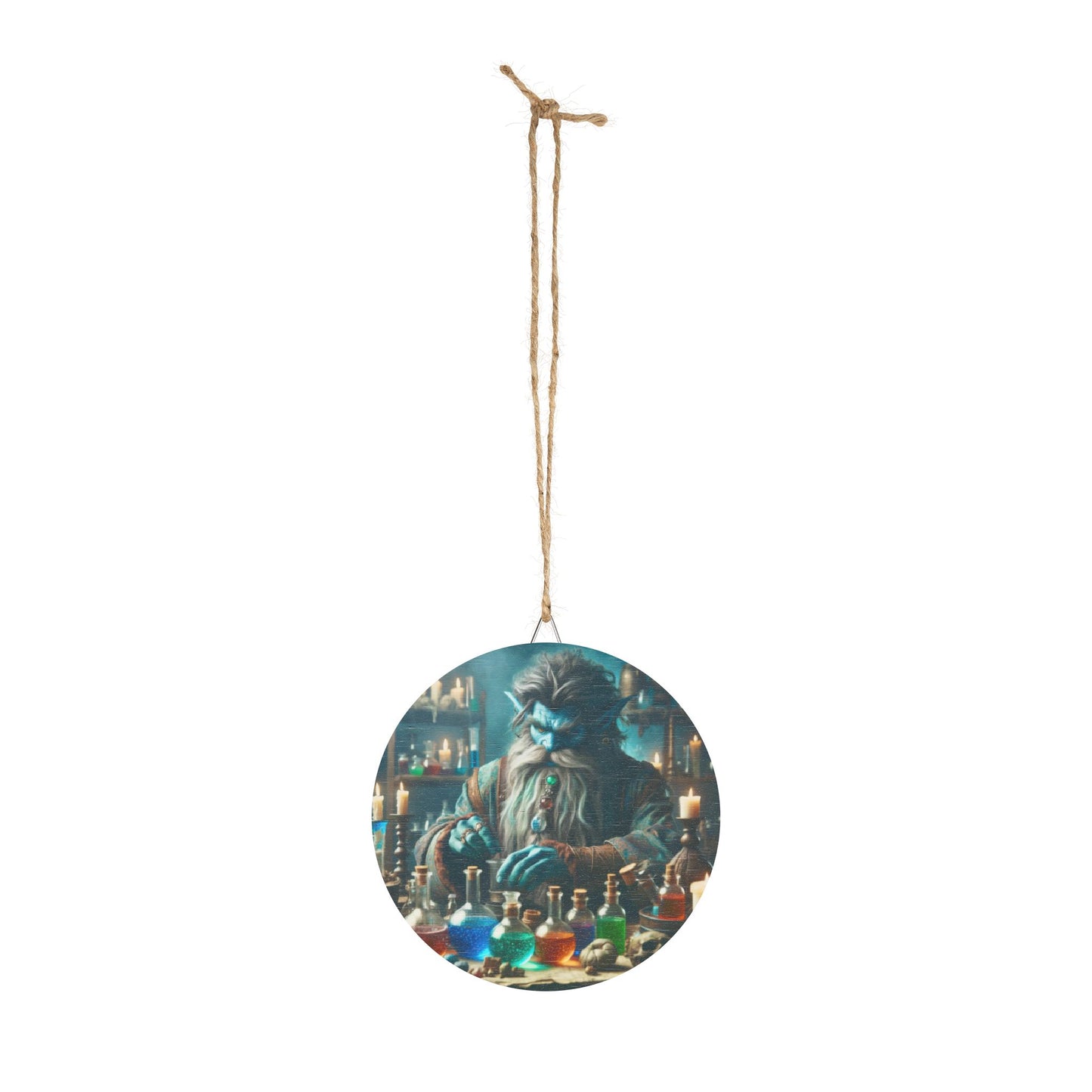 Cartello | In legno | Alchimia Mistica | Djinn Blu
