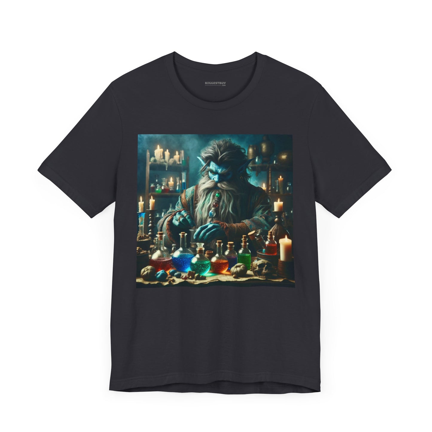 T-shirt | Unisex | Maglietta in jersey | Manica corta | Alchimia Mistica | Djinn Blu