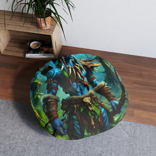 Bantal | Bantal Lantai | Berumbai | Bundar | Fantasi Suku | Prajurit Hutan Elf Kayu