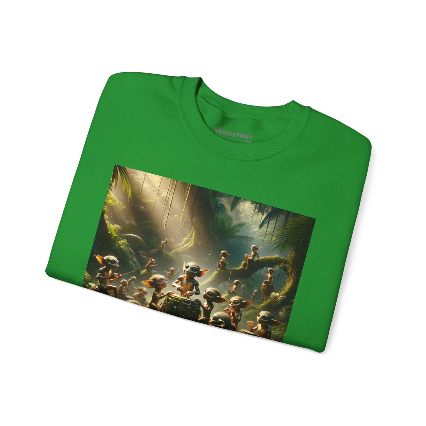เสื้อสเวตเตอร์ | ยูนิเซ็กส์ | คอกลม | ผ้าผสมเนื้อหนา | แฟนตาซีป่า | วิถีธรรมชาติ | ภูตน้อย