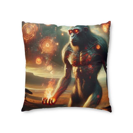 Pillow | Floor Pillow | Tufted | Square | Primordial Mythology | Titan Entity