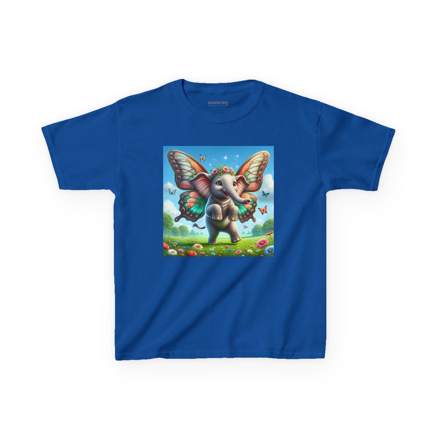 T-Shirt | Koszulka dziecięca | Ciężka bawełna | Baśniowa fauna | Airavata | Słonik