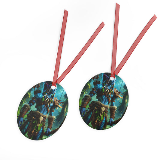 Ornament | Metal | Tribal Fantasy | Wood Elf Warrior