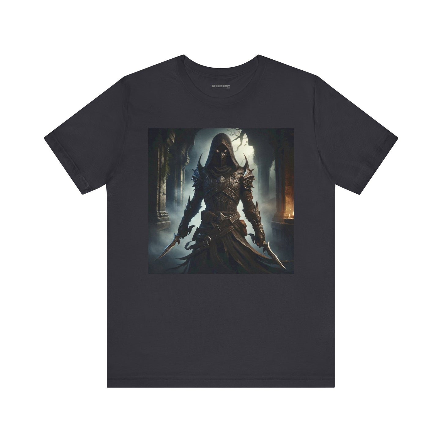 เสื้อยืด | ยูนิเซ็กส์ | เสื้อยืดเจอร์ซีย์ | แขนสั้น | จอมนักฆ่าเงามืด | นักล่าวิญญาณ