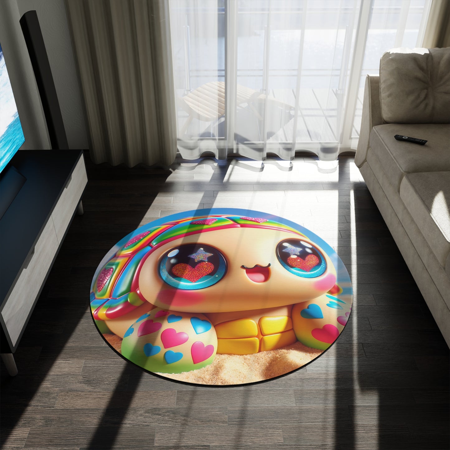 ラグ | ラウンド | カワイイファンタジー | 虹色カメのおもちゃ