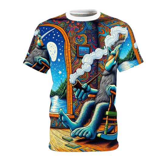 T-skjorte | Heldekkende trykk | Unisex T-skjorte | Psykedelisk kunst | Kosmisk drøm