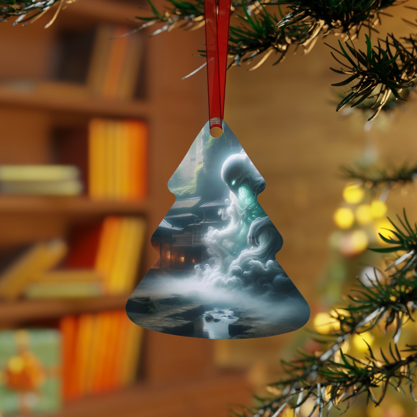 Ornament | Metaal | Yokai Folklore | Yurei Geest | Tempel