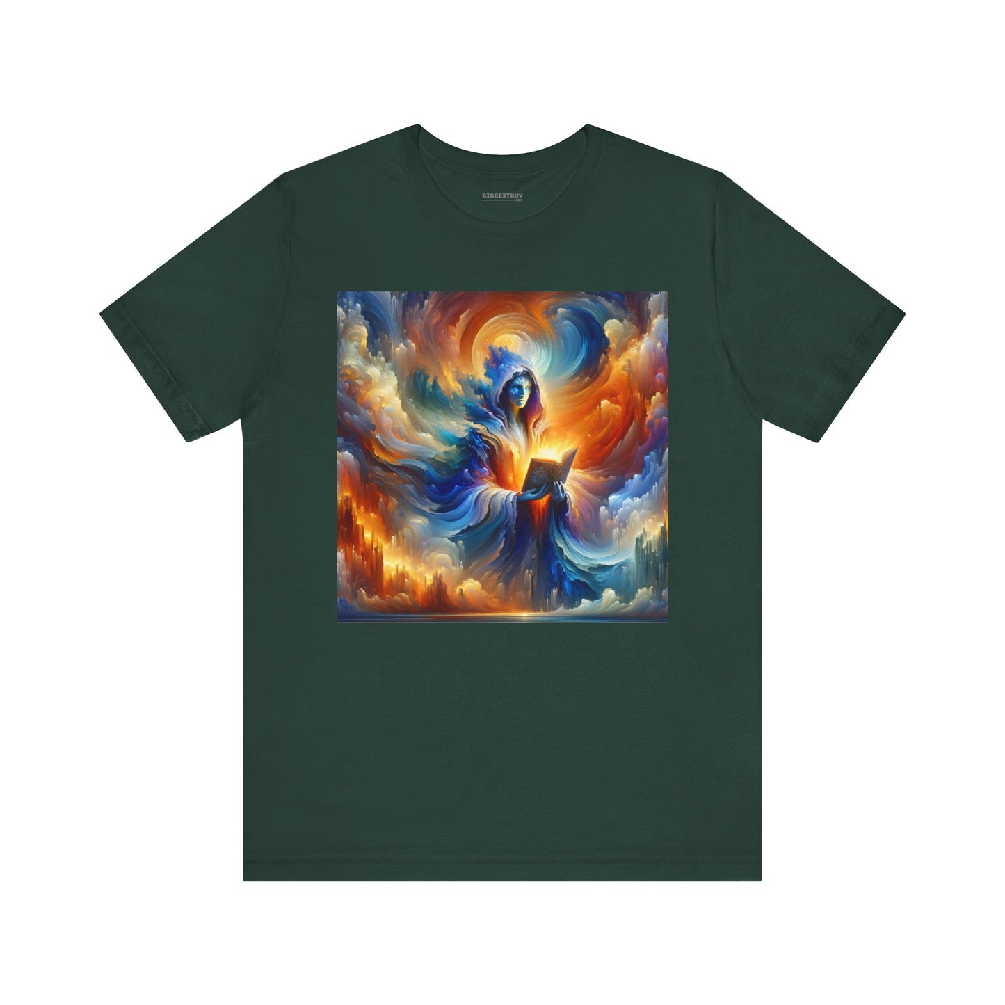 Tシャツ | ユニセックス | ジャージーTシャツ | 半袖 | 魔術幻想 | 宇宙エネルギー | 魔道士