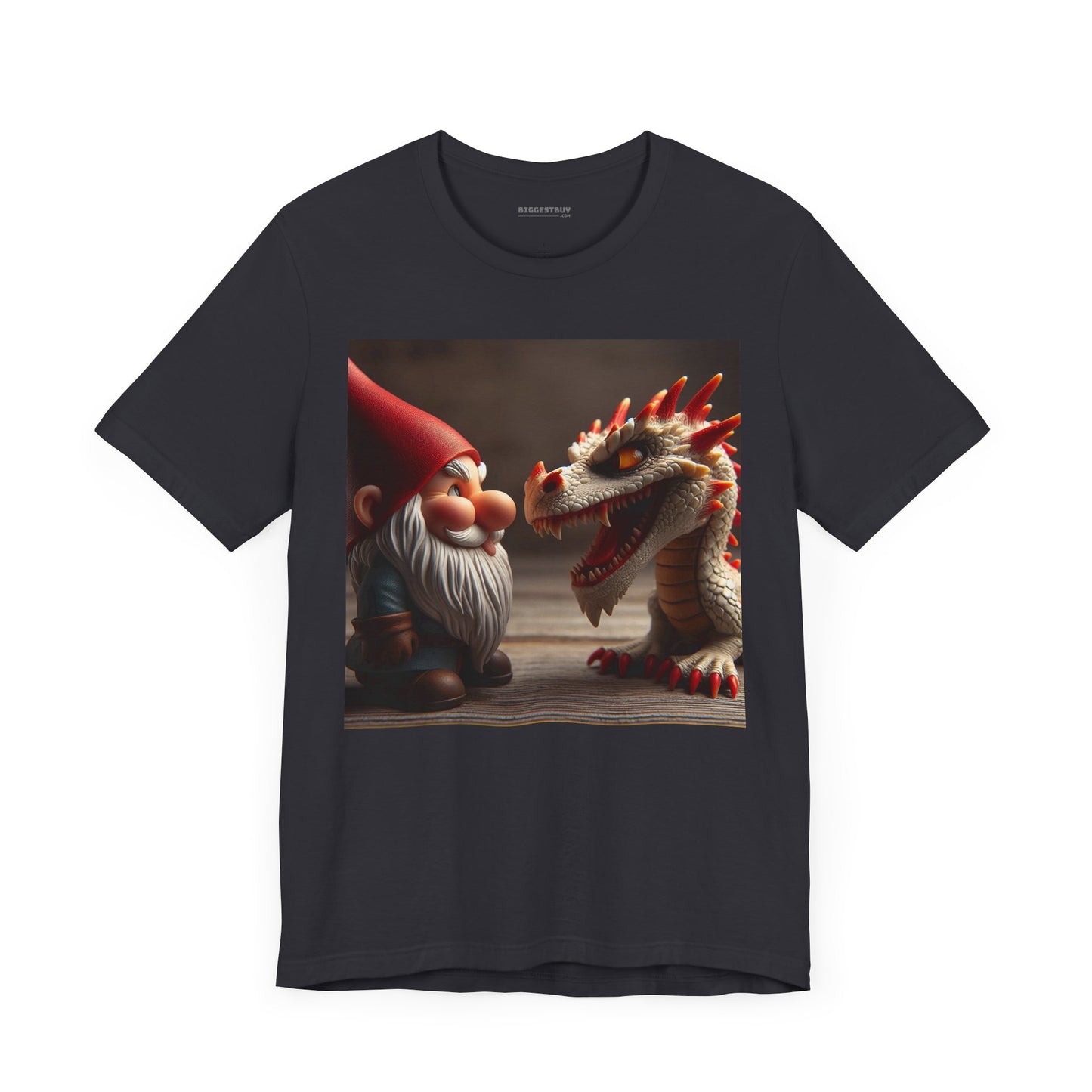 เสื้อยืด | ยูนิเซ็กส์ | เสื้อยืดเจอร์ซีย์ | แขนสั้น | ตำนานเทพนิยาย | นิทานพื้นบ้าน | โนมกับมังกร
