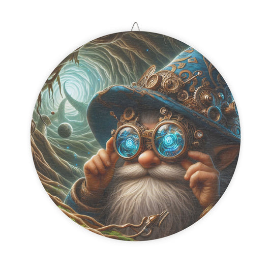 Tabela | Ahşap | Steampunk Fantezi | Cüce Büyücü | Portre