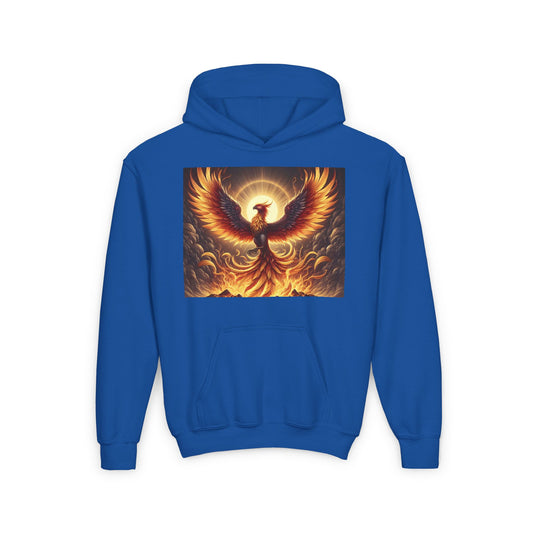 Sweatshirt | Genç | Kapüşonlu | Kalın Karışım | Mitolojik Fantezi | Anka Kuşu