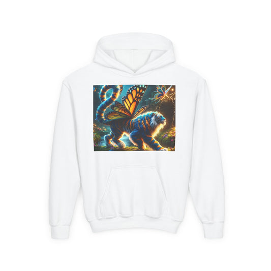 Sweatshirt | Genç | Kapüşonlu | Kalın Karışım | Mitolojik Fantezi | Kelebek Kaplan