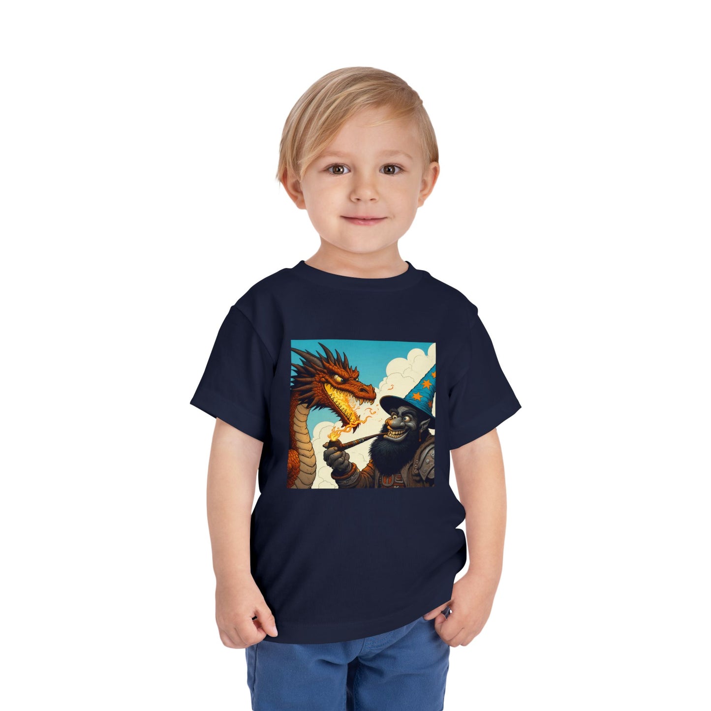 T-Shirt | Toddler Tee | Short Sleeve | High Fantasy | Dragon Duel | Goblin