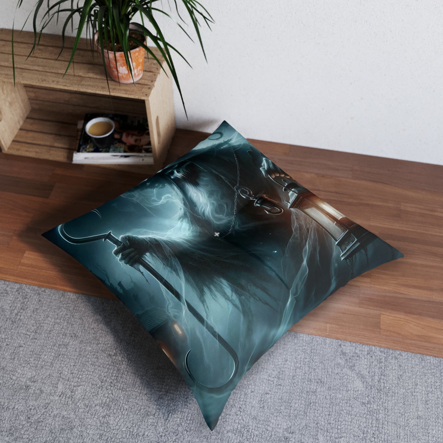 تکیہ | فرش کا تکیہ | ٹفٹڈ | مربع | توہمی افسانہ | جادوگر روح