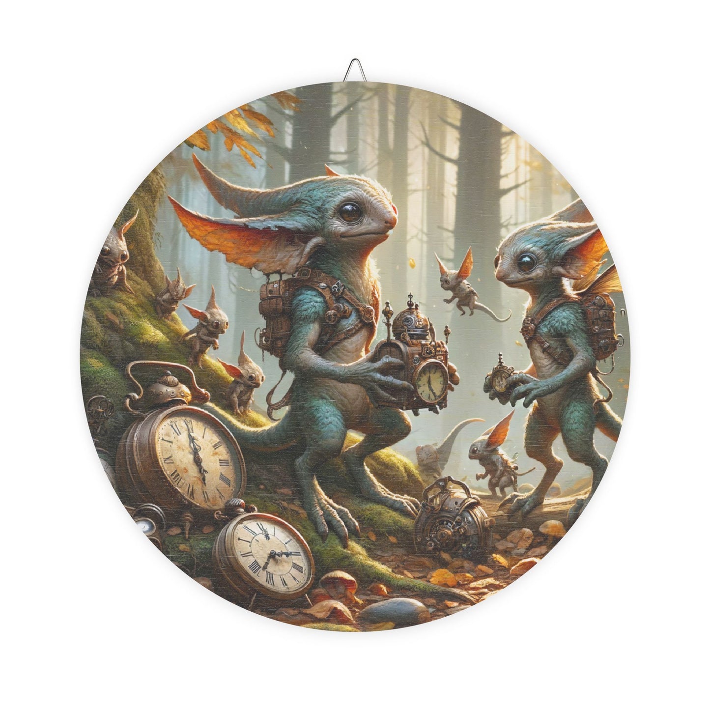 Znak | Drewniany | Steampunk Fantasy | Leśne Pooka