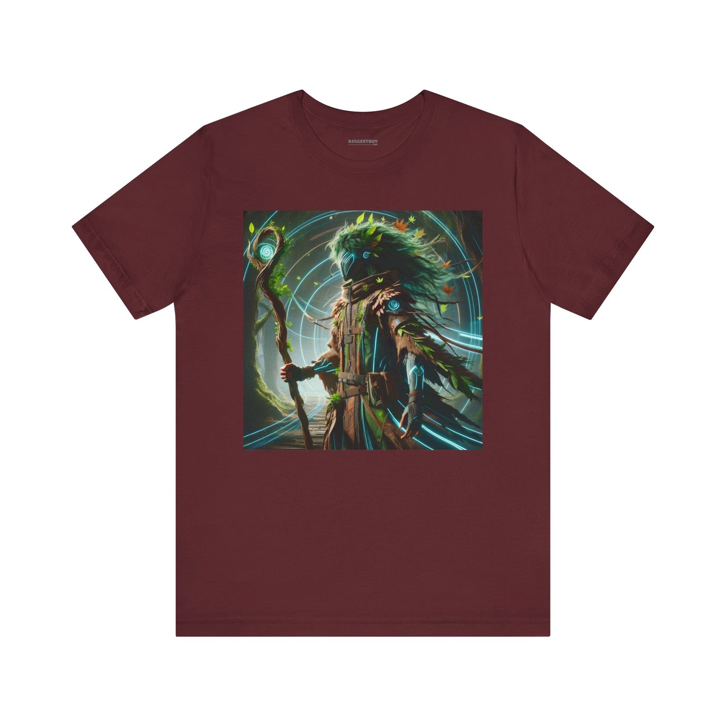 เสื้อยืด | ยูนิเซ็กส์ | เสื้อยืดเจอร์ซีย์ | แขนสั้น | ตำนานป่าพิศวง | เทพเจ้าแห่งพงไพร