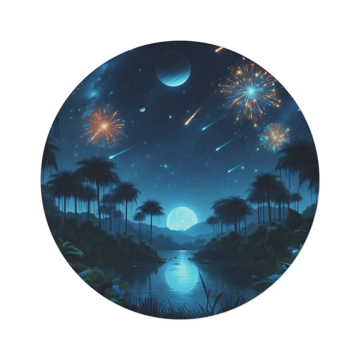 Tapete | Redondo | Fantasia Cósmica | Astralagos | Paraíso