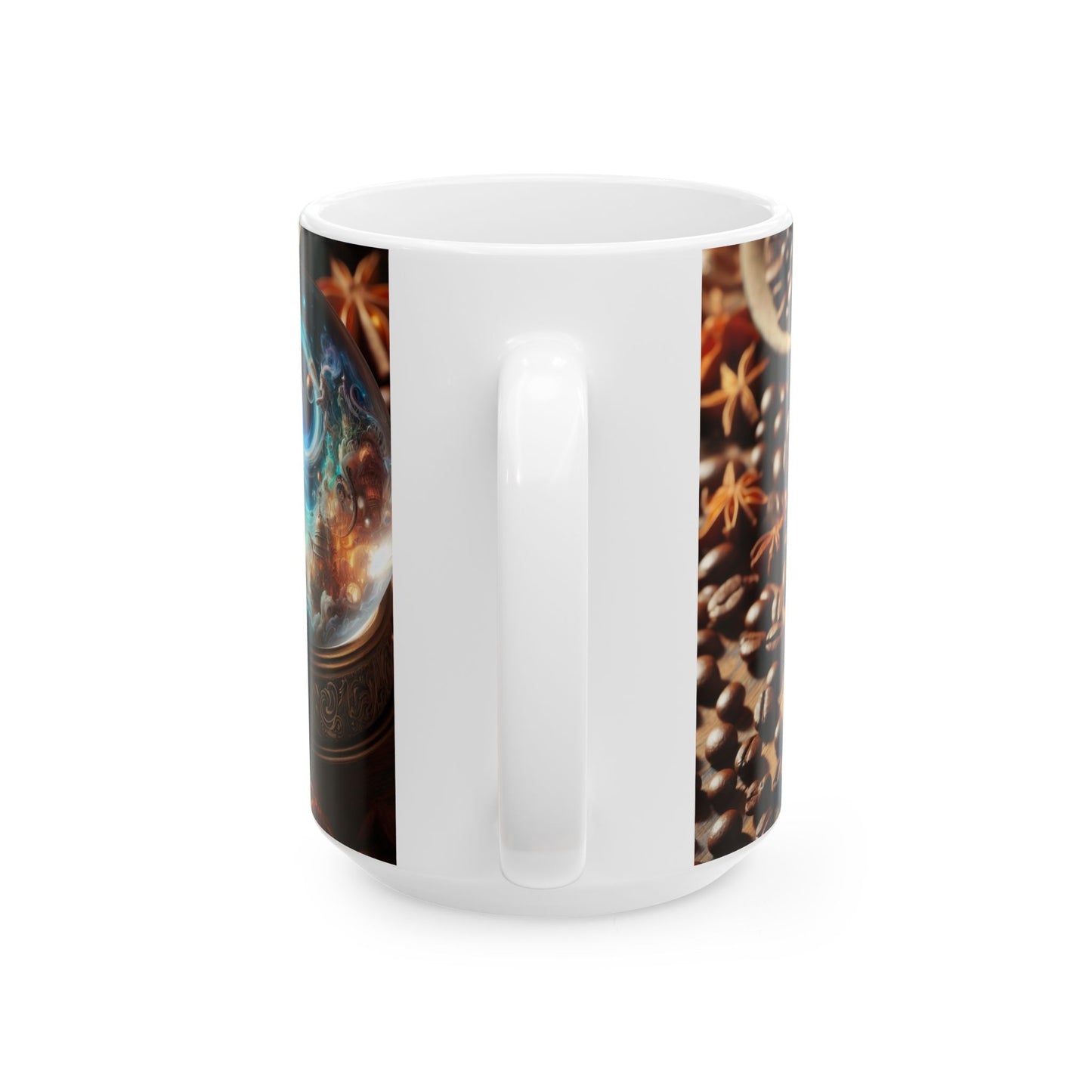 Tazza | Ceramica | Bianca | Cosmologia Nordica | Globo Magico