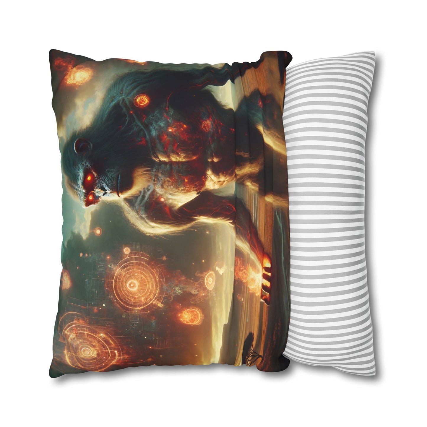 تکیہ پوش | مربع | پالئیےسٹر کینوس | قدیم دیو | آتشی ٹائٹن | پریمیول