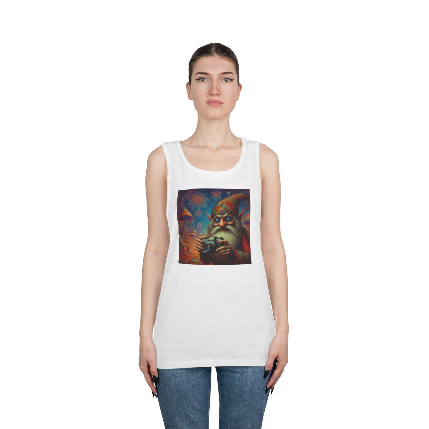 Tanktopp | Unisex | Kraftig bomull | Fantasy | Psykedelisk | Domovoi