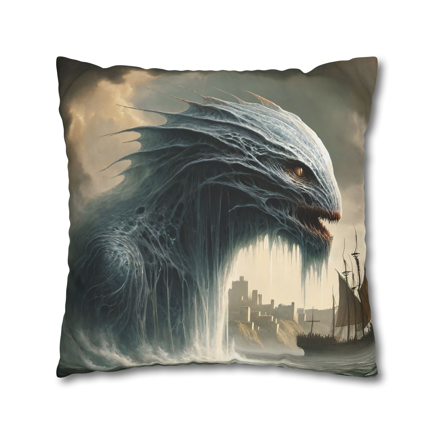Federe | Quadrato | Tela di poliestere | Mitologia Nordica | Jörmungandr | Serpente Marino