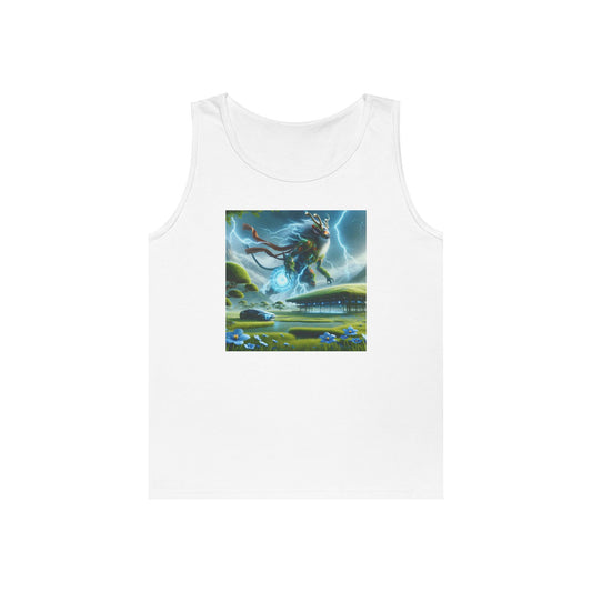 Tank Top | Unisex | Heavy Cotton | Techno-Fantasy | Electric Kirin