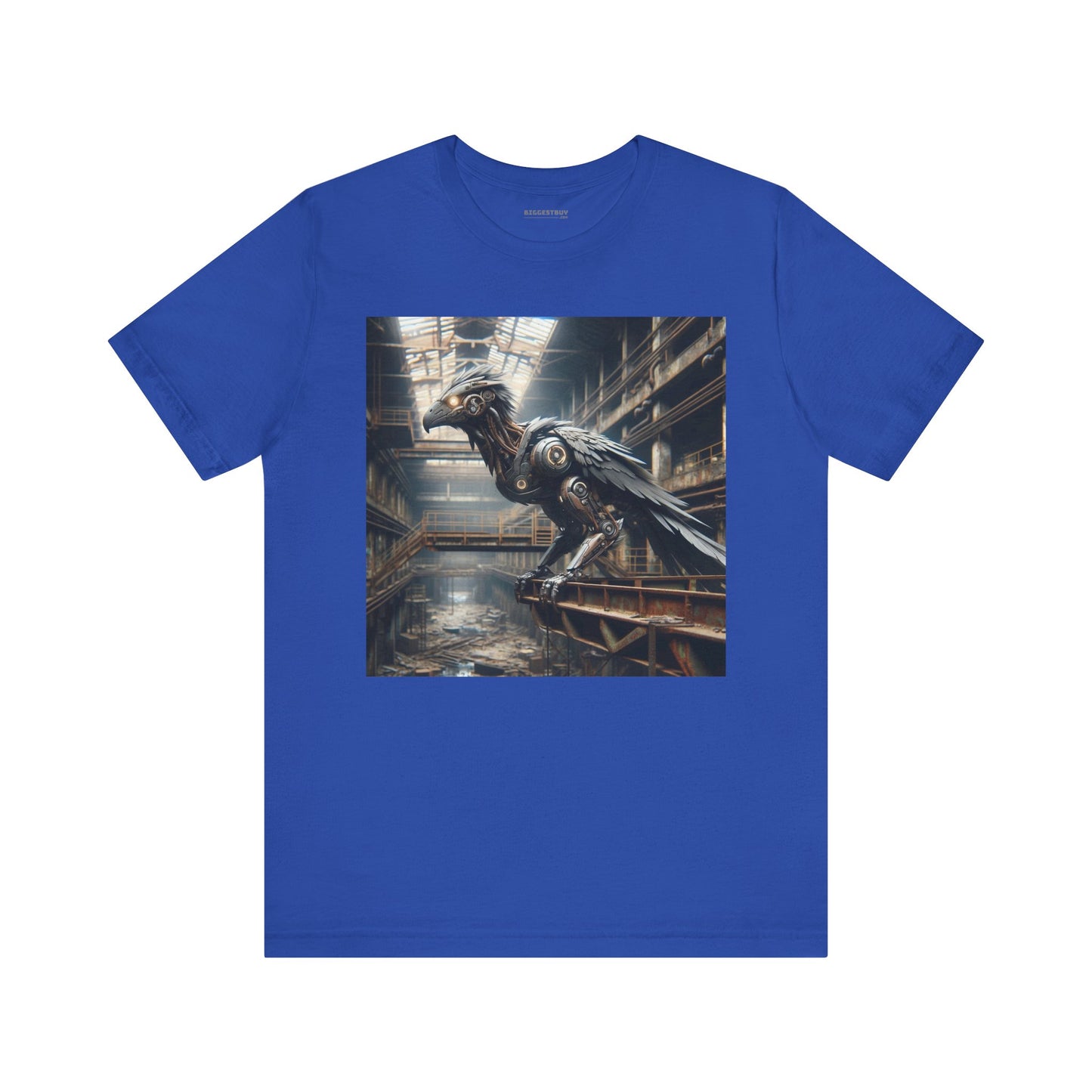 T-shirt | Unisex | Maglietta in jersey | Manica corta | Steampunk Post-Apocalittico | Corvo Meccanico