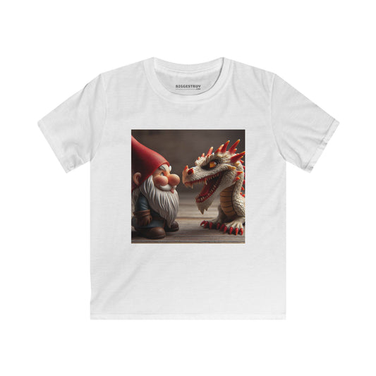 T-Shirt | Kinder-T-Shirt | Softstyle | Mythische Folklore | Gnome und Drachen