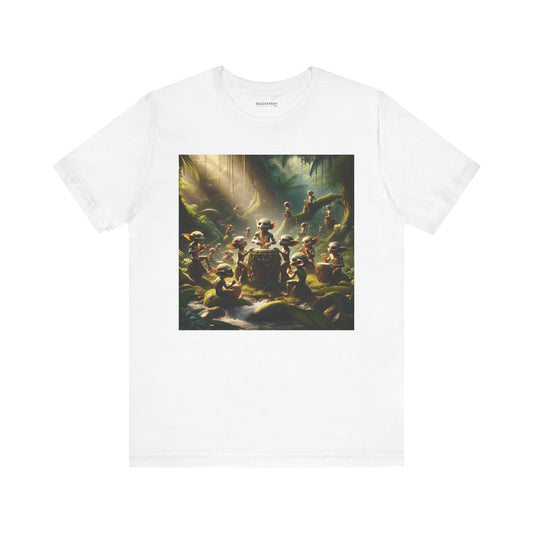 เสื้อยืด | ยูนิเซ็กส์ | เสื้อยืดเจอร์ซีย์ | แขนสั้น | แฟนตาซีป่า | วิถีธรรมชาติ | ภูตน้อย