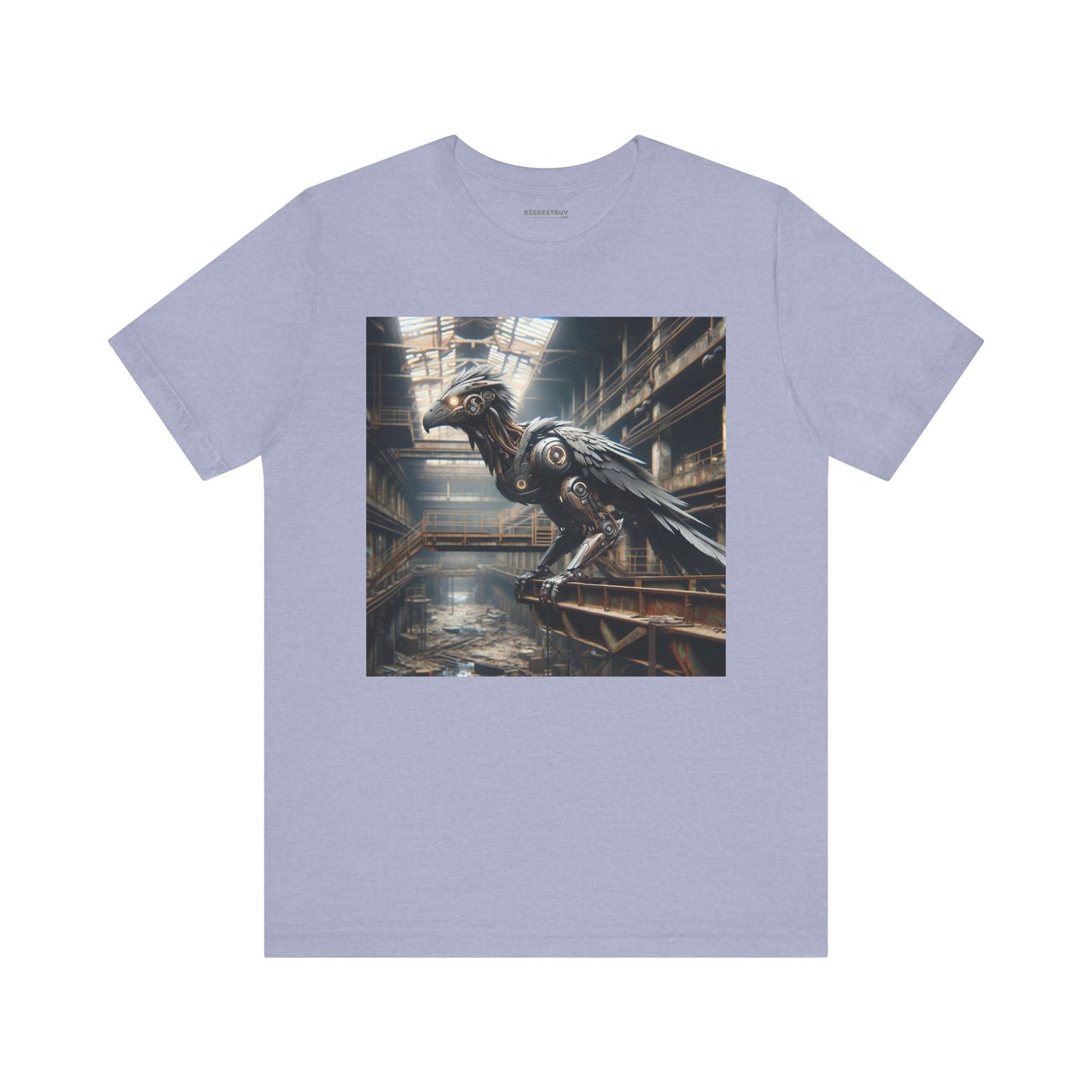 T-shirt | Unisex | Maglietta in jersey | Manica corta | Steampunk Post-Apocalittico | Corvo Meccanico