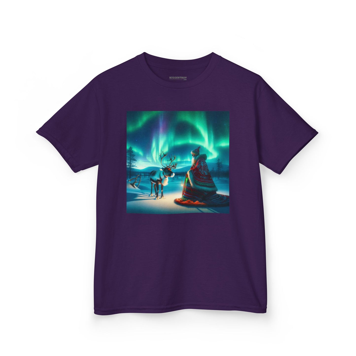 Camiseta | Camiseta Infantil | Algodão Pesado | Misticismo Nórdico | Xamã Sami